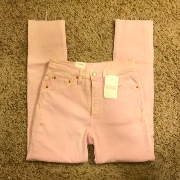 Levi 501’s! Light Pink Skinny Stretch Original Fit Jeans NWT! - Picture 3 of 16